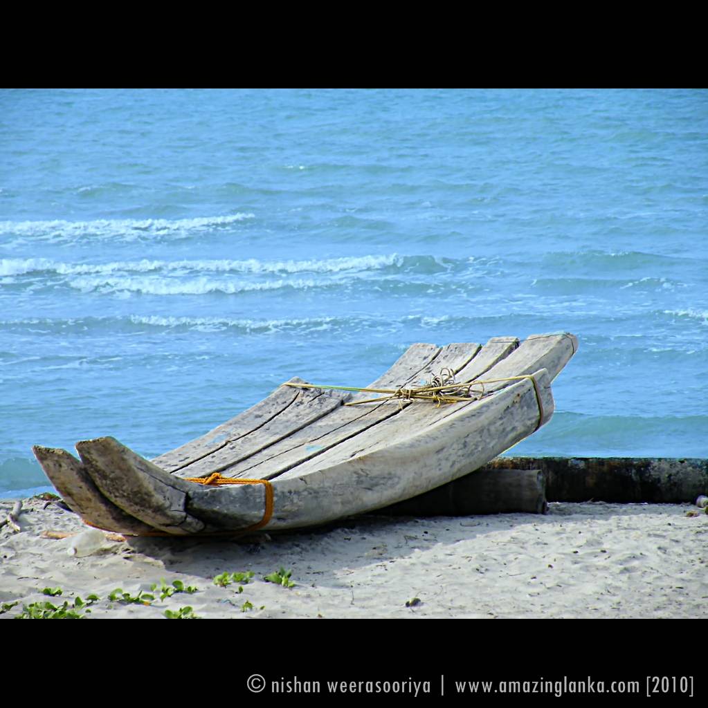 1/2 boats used by fisherman Casuarina Beach - Jaffna