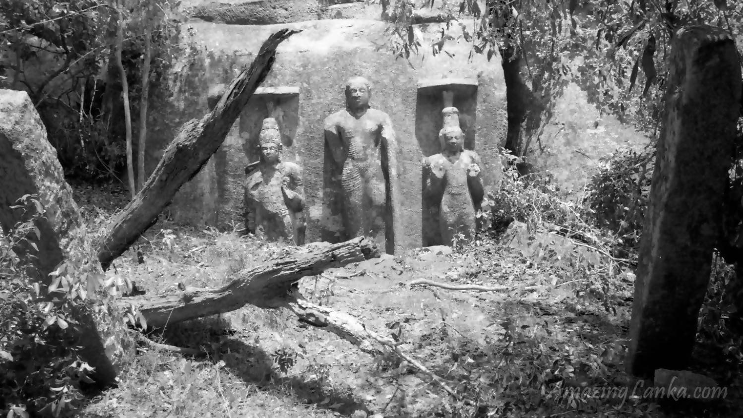 Wila Oya - Budupatuna Ruins as seen in 1985